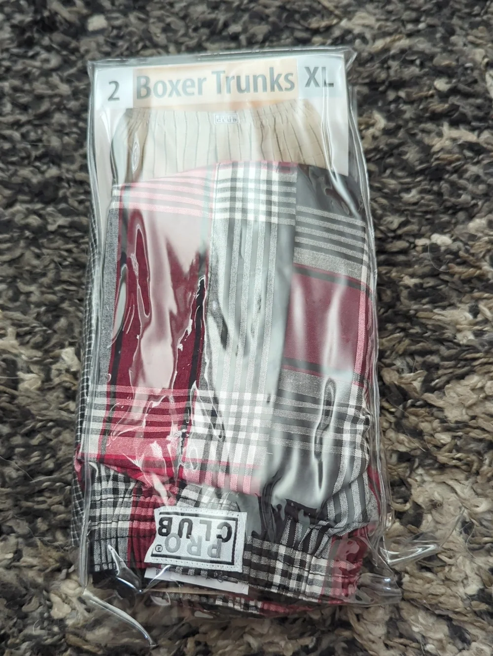 Pro Club Plaid Boxer Trunks 2-Pack XL